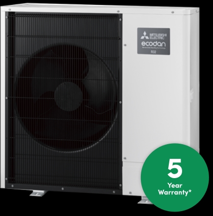 Ecodan R32 Ultra Quiet PUZ Monobloc Air Source Heat Pump